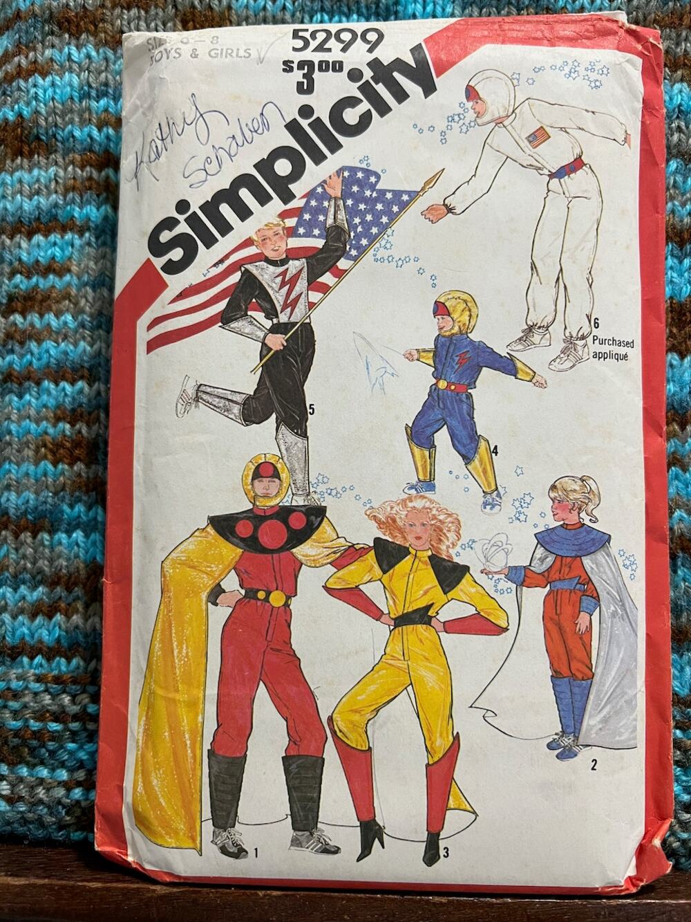 Simplicity sewing pattern  5299 kids jumpsuit space costume